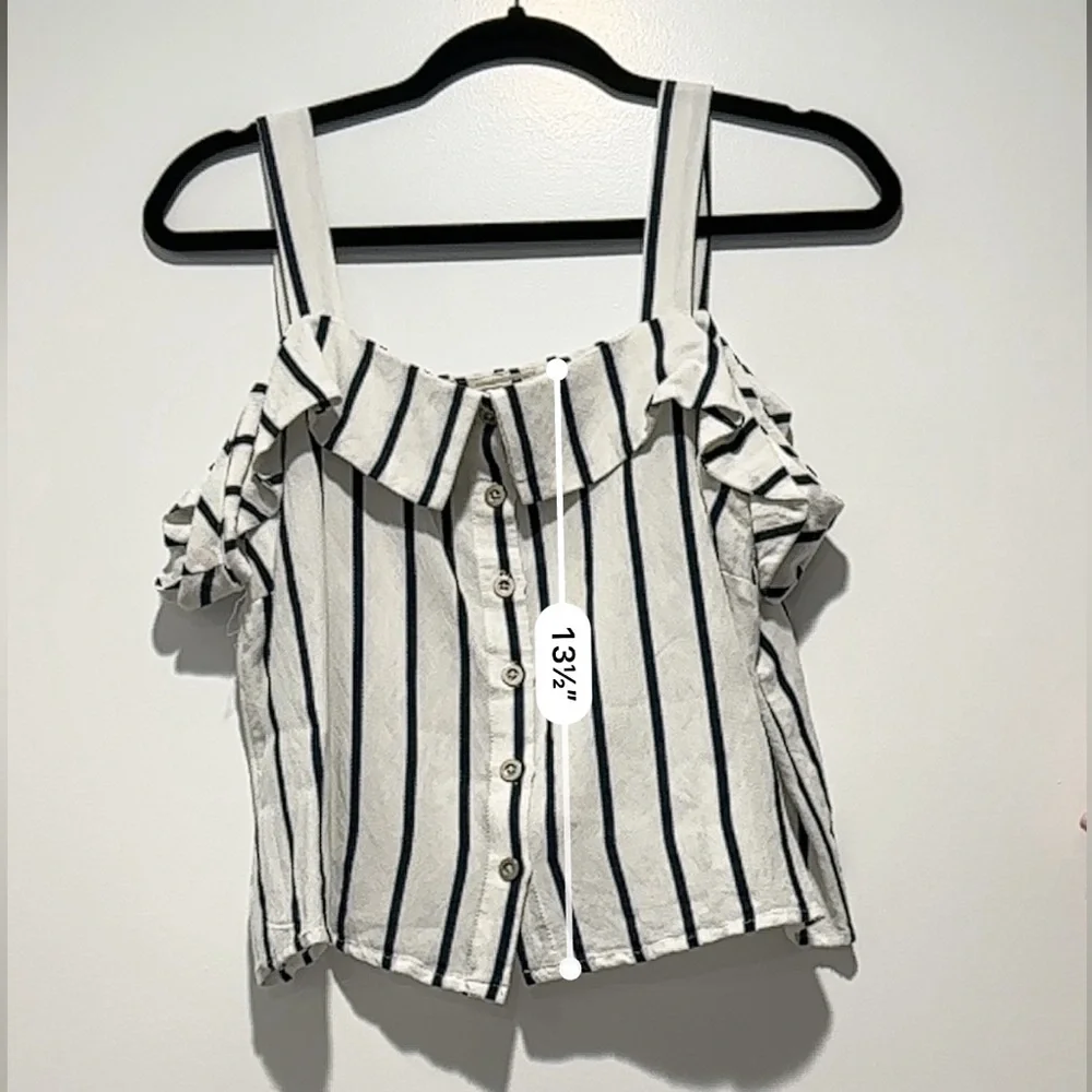 En Crème matching striped set with tank top and pants